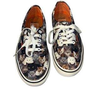 Vans Era ASPCA Cat Print Lace Up Sneakers Women US 9 Men US 7.5